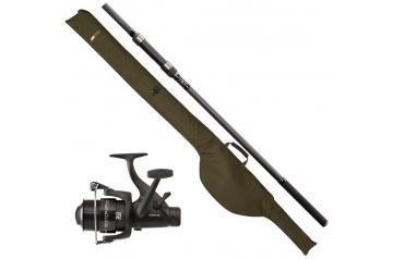 JRC Defender 12ft 3lb T/C Carp/Pike Rod+Reel+Sleeve Combo~Cheapest In The UK ! RRP £130